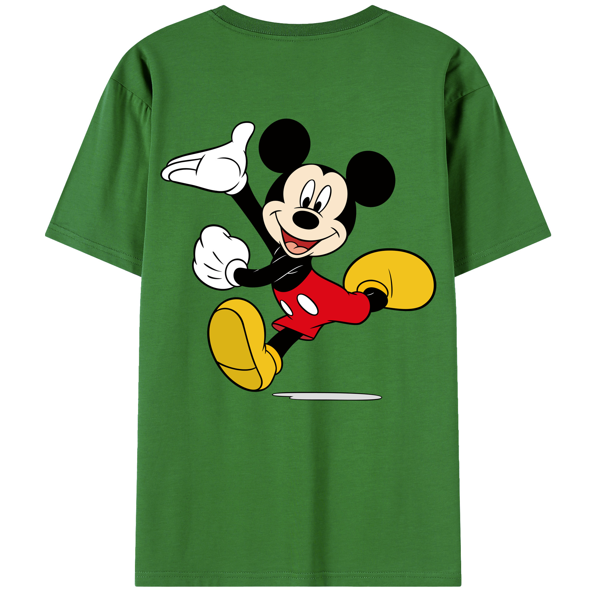 （画像用） ミッキーマウス Mickey Mouse レディース半袖Tシャツ(バックプリント)